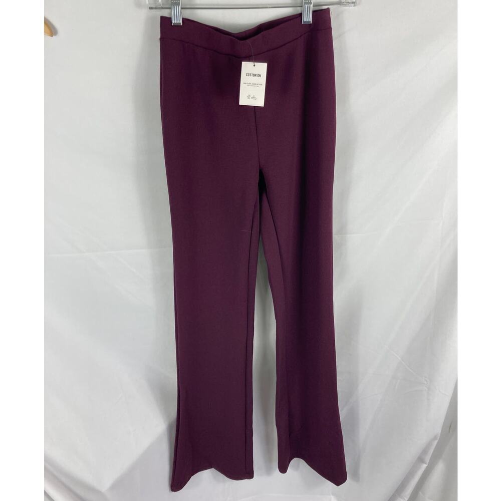 NWT Cotton on Purple Flare Pant in Wine Size XS